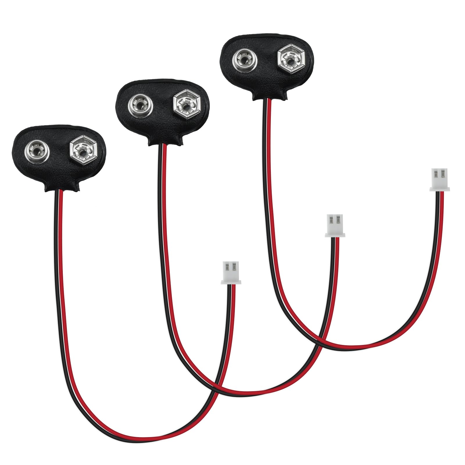 Amazon.com: SDTC Tech 3 Pack 9V Battery Snap to 2-Pin XH2.54 Plug